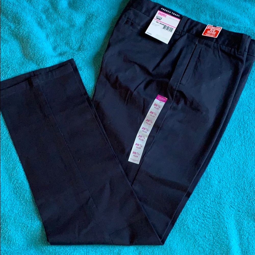 DONATED-DRESS 4 SUCCESS - NWT 20.5 skinny stretch navy pants